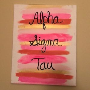 Alpha sigma tau sign / decoration
